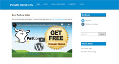 Desktop Screenshot of primo-hosting.com