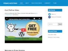 Tablet Screenshot of primo-hosting.com